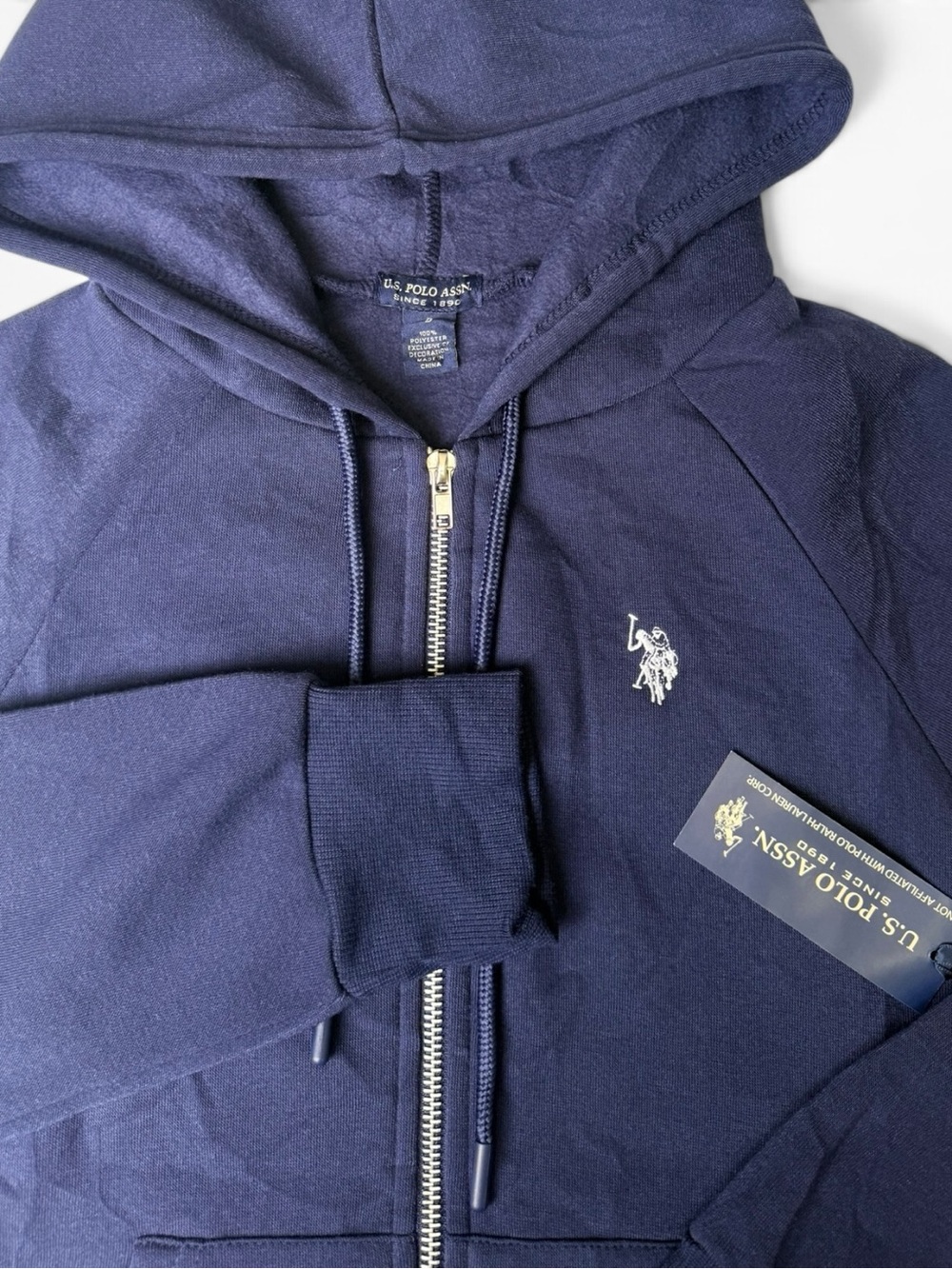 U.S. Polo Assn. Women’s Small Navy Full Zip Hoodie NWT